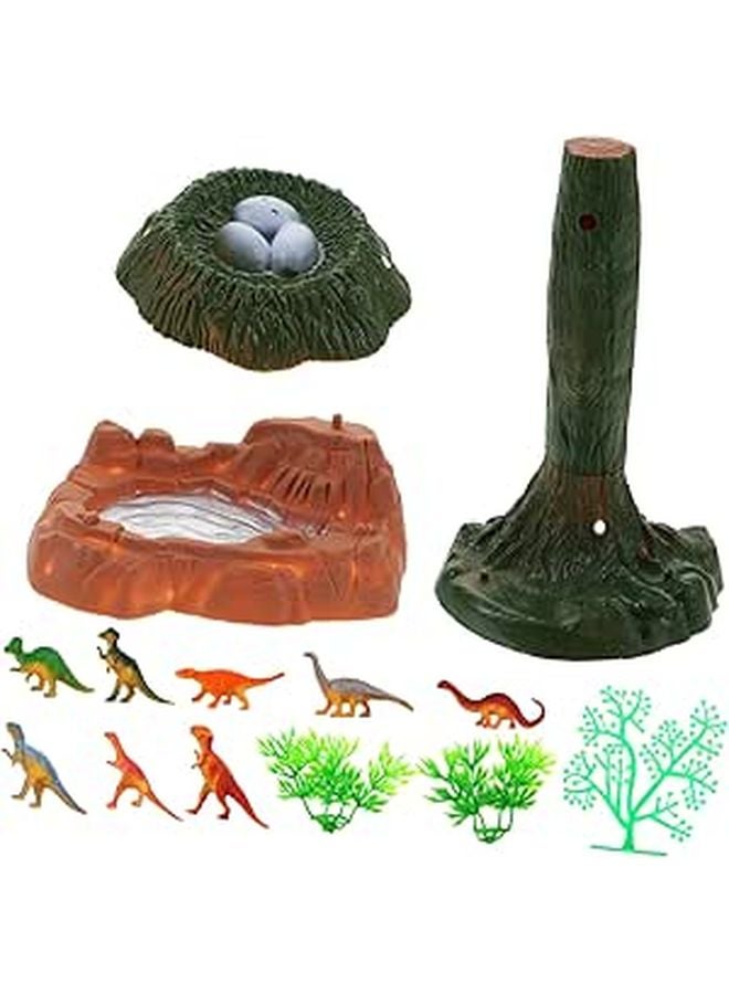 2 Sets Mini Dinosaur Figures For Sand Table Landscaping Dinosaur Party Decor - Image 1