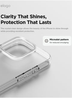 Elago Hybrid Clear for iPhone 16 Pro MAX Mil Grade Drop Protection Case Cover - Transparent  - Image 3