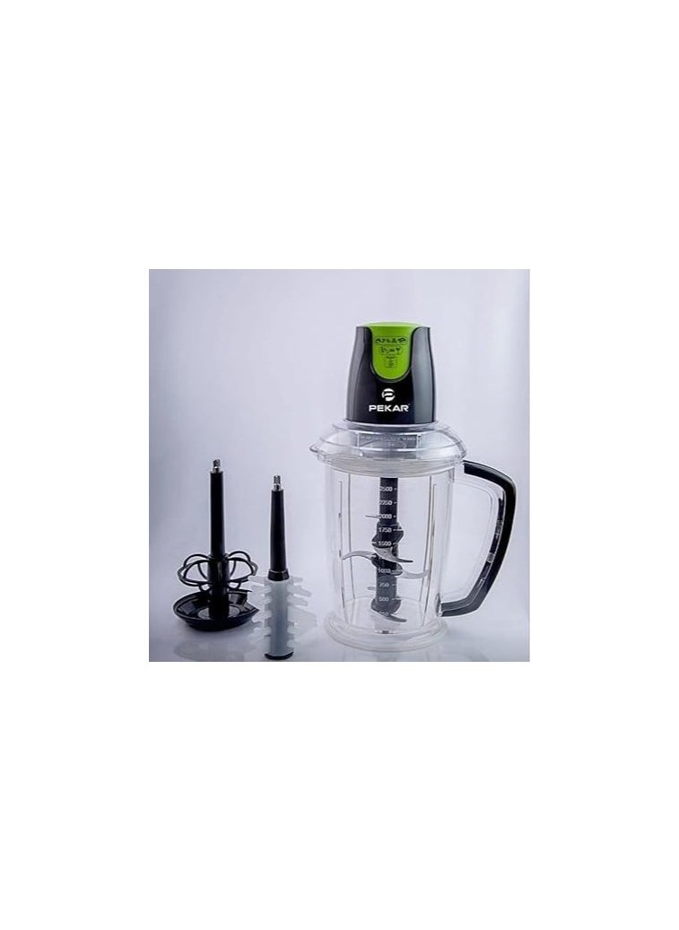 PEKAR Meat chopper two speeds 2.5 liters 1000 watts,  garlic peeler  - Image 2