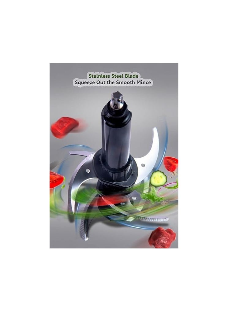 PEKAR Meat chopper two speeds 2.5 liters 1000 watts,  garlic peeler  - Image 4