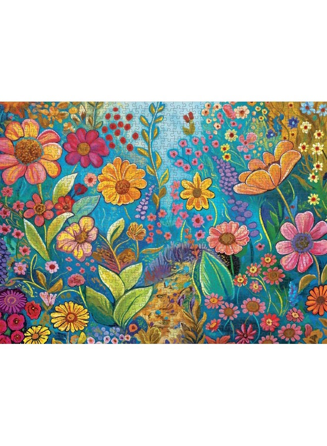 Cross & Glory The Color Garden, No. 5-1000 Piece Jigsaw Puzzle for Adults | Modern Abstract Floral Art Puzzle | Premium Quality | 20x27 Inches - Image 5