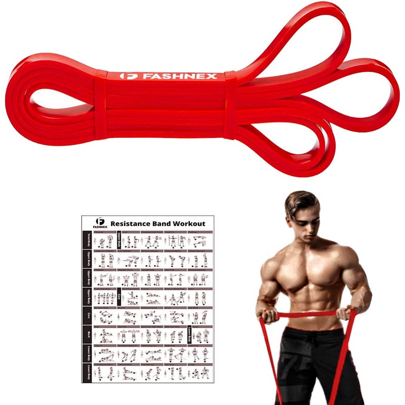 FASHNEX Rubber Exercise Resistance Loop Band for Men and Women (Light Resistance) - Image 3