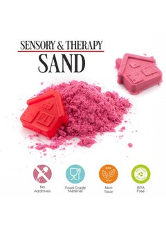 Storio Storio Premium Magic Kinetic Sand with Free Mould Shape Art & Craft Activity Kit for Kids|Dynamic Play Magic Sand - 500G|Toys for Kids Indoor Beach Play Kit for Boys & Girls 3+ Yrs - Pink  - Image 3