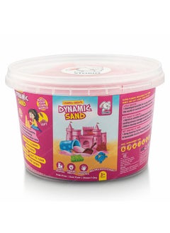 Storio Storio Premium Magic Kinetic Sand with Free Mould Shape Art & Craft Activity Kit for Kids|Dynamic Play Magic Sand - 500G|Toys for Kids Indoor Beach Play Kit for Boys & Girls 3+ Yrs - Pink  - Image 2
