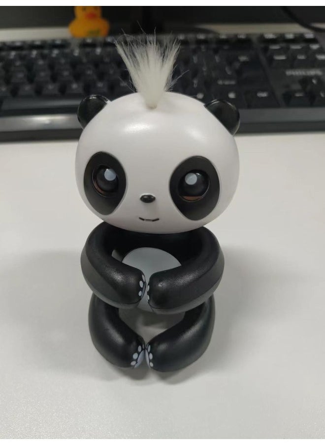 Generic - Fingertip Panda Touch Sound Interactive Toy Children's Educational Doll Fingertip Sloth Touch-Color:Panda Gray - Image 1