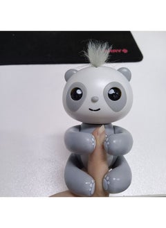Fingertip Panda Touch Sound Interactive Toy Children's Educational Doll Fingertip Sloth Touch-Color:Panda Gray