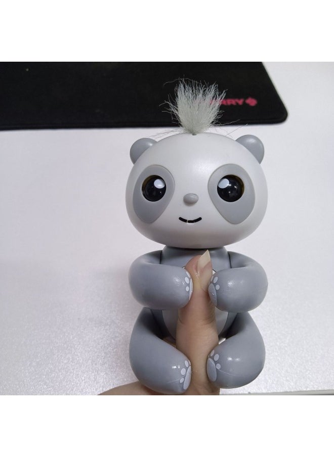 Generic - Fingertip Panda Touch Sound Interactive Toy Children's Educational Doll Fingertip Sloth Touch-Color:Panda Gray - Image 1