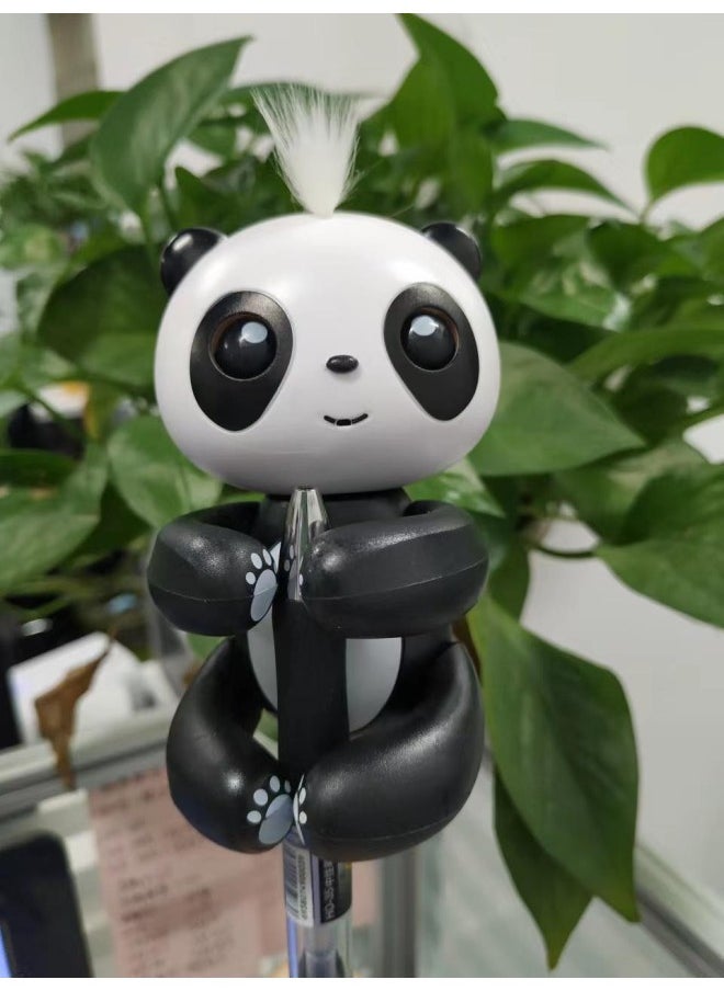 Generic - Fingertip Panda Touch Sound Interactive Toy Children's Educational Doll Fingertip Sloth Touch-Color:Panda Gray - Image 1