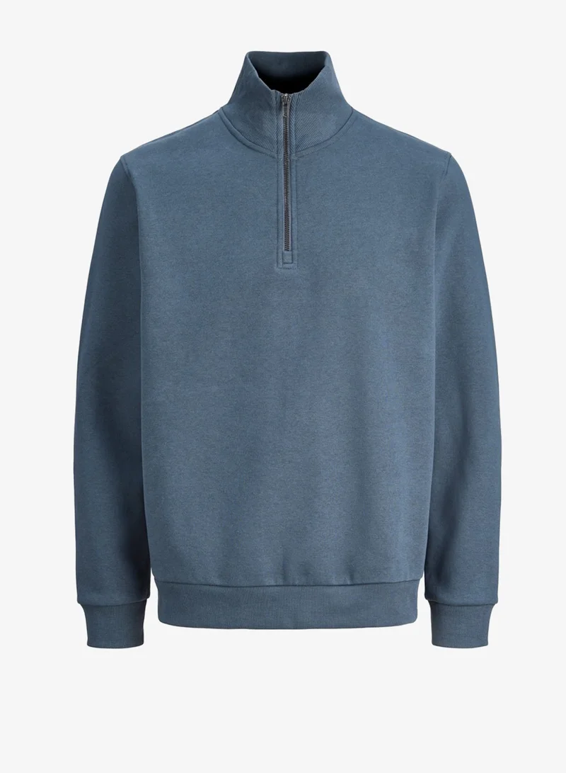JACK & JONES  Solid Crew Neck Regular Fit Sweatshirt for Men | Best Price UAE