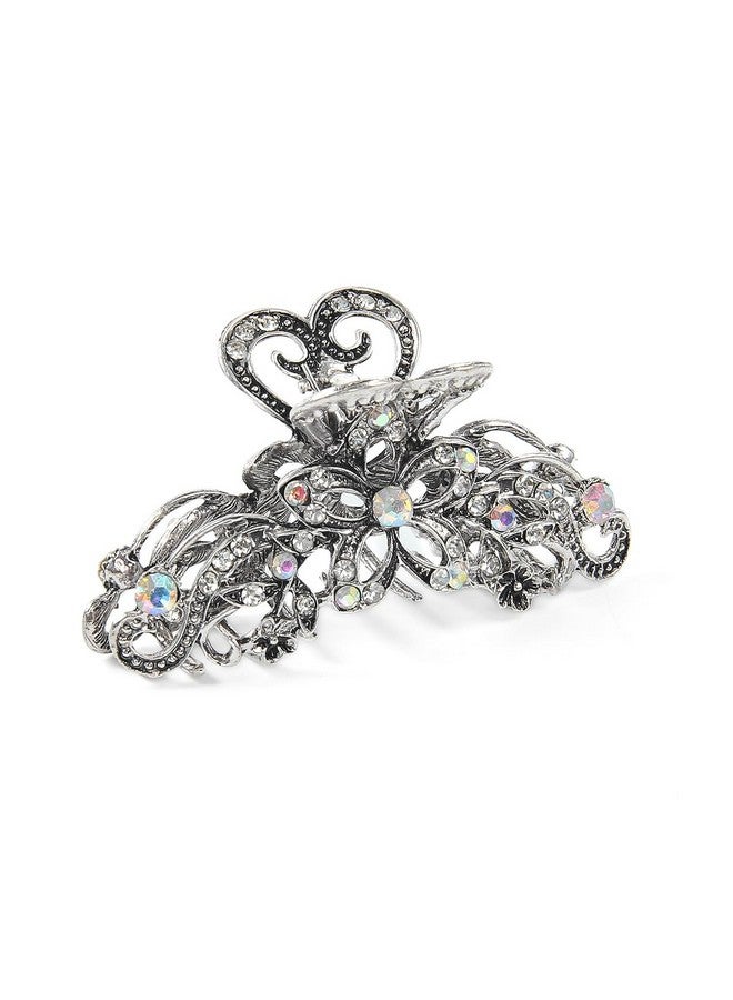 كيلوفلاي 3 قطع من مشابك الشعر المعدنية متوسطة الحجم المرصعة بأحجار الراين للنساء - Image 2