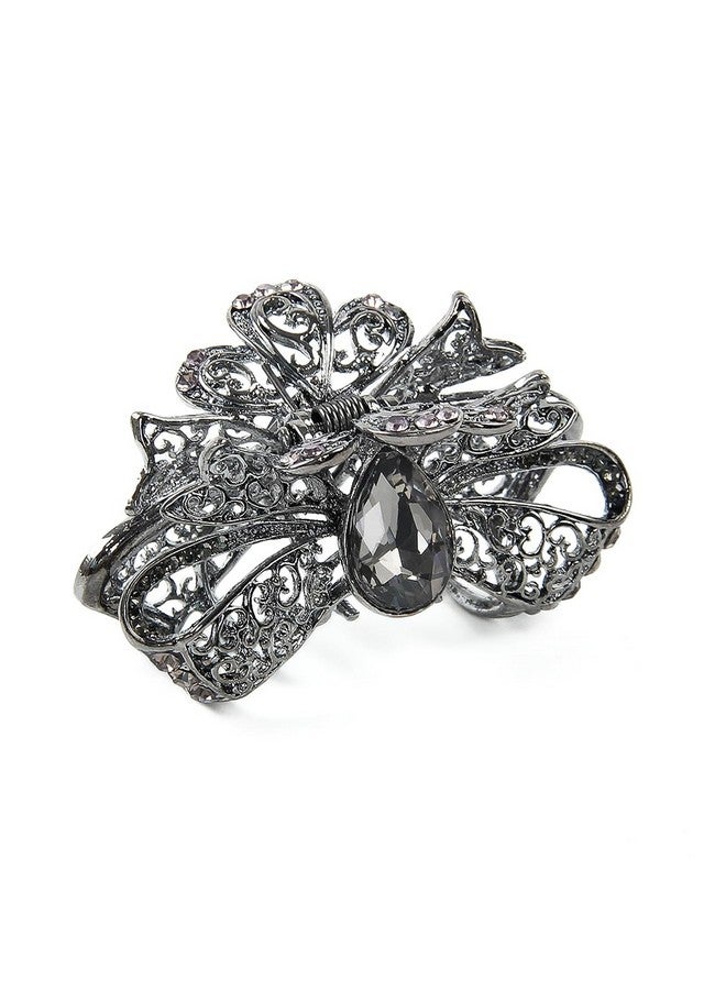 كيلوفلاي 3 قطع من مشابك الشعر المعدنية متوسطة الحجم المرصعة بأحجار الراين للنساء - Image 1