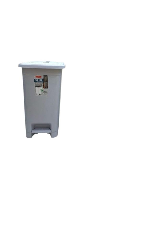 Practical, elegant, flexible and unbreakable plastic trash can, available in 2 sizes MK (white, 40 litre size) - Image 1