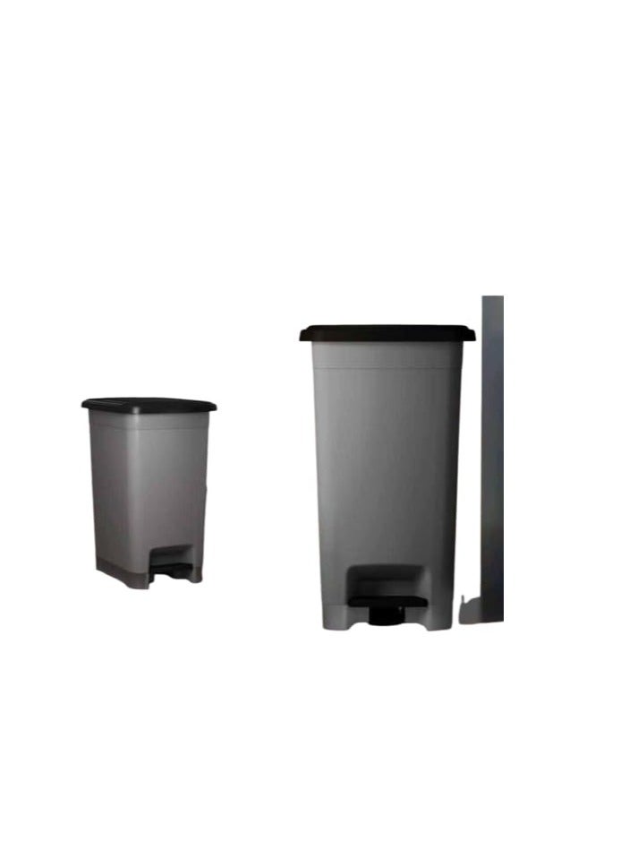 Practical, elegant, flexible and unbreakable plastic trash can, available in 2 sizes MK (white, 40 litre size) - Image 2
