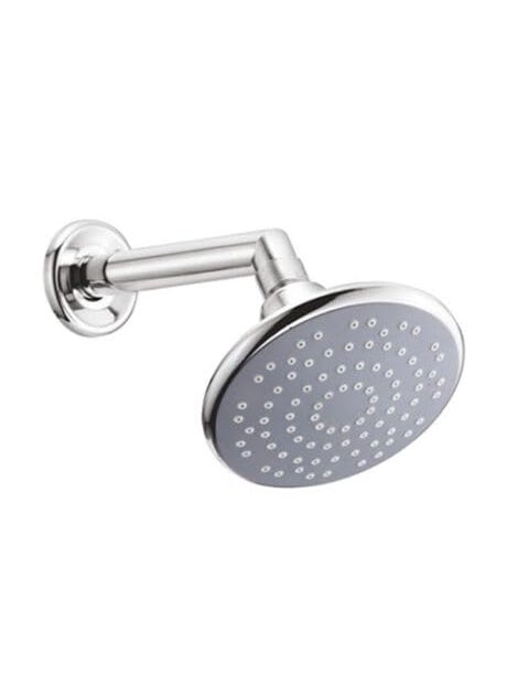Glosy Glosy 5Inch Round Shower with 9Inch Arm Chrome Finish Durable Design Brick 