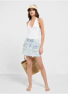 Ginger Halter Neck High-Leg Swimsuit  - Image 4