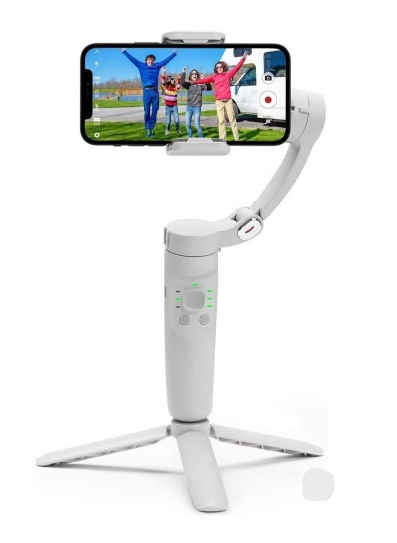 ACLIX M1 3-Axis Foldable & Pocket size Anti -Shake Smartphone Gimbal Stabilizer with Face Tracking & Bluetooth Control fit for iPhone/Android Ideal for TikTok, YouTube, and vlogging etc  - Image 1