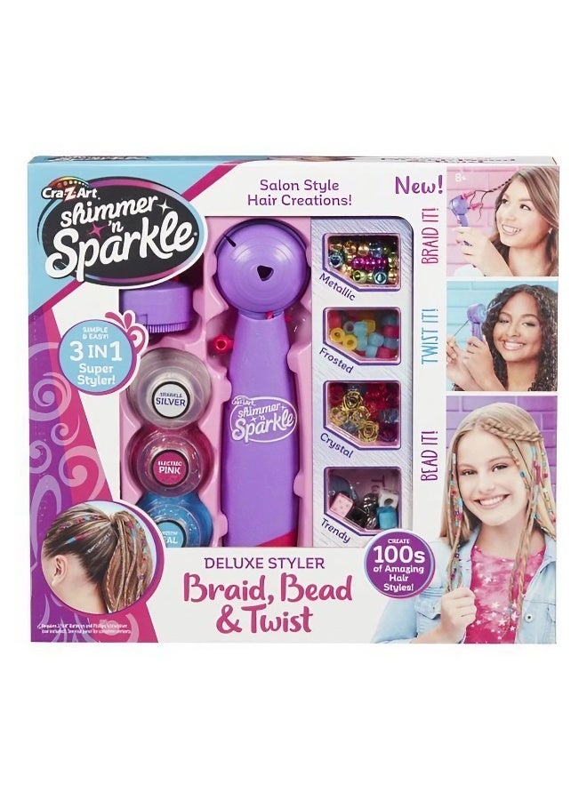 Cra-Z-Art Shimmer N Sparkle 3-in-1 Deluxe Styler Set - Image 1