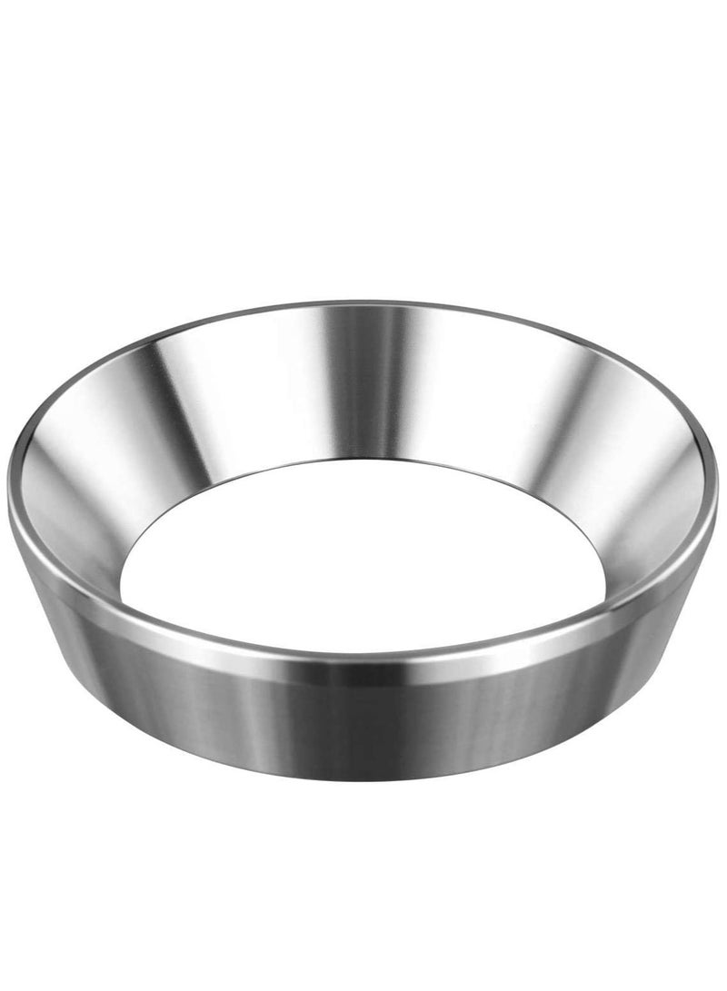 SYOSI Espresso Dosing Funnel, Stainless Steel Coffee Ring Compatible with 54mm Breville Portafilter Intelligent for Brewing Bowl Powder - Image 1