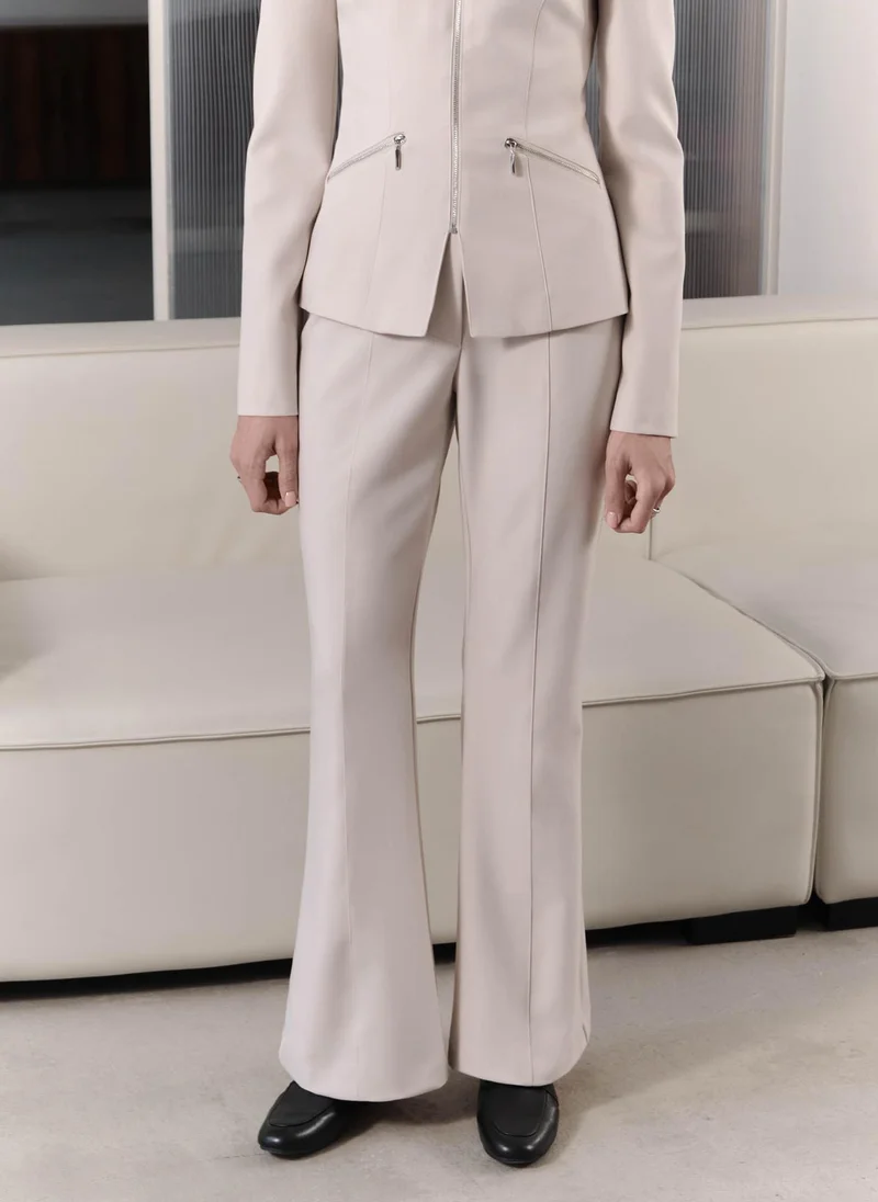 Lichi Flared trousers with a crease