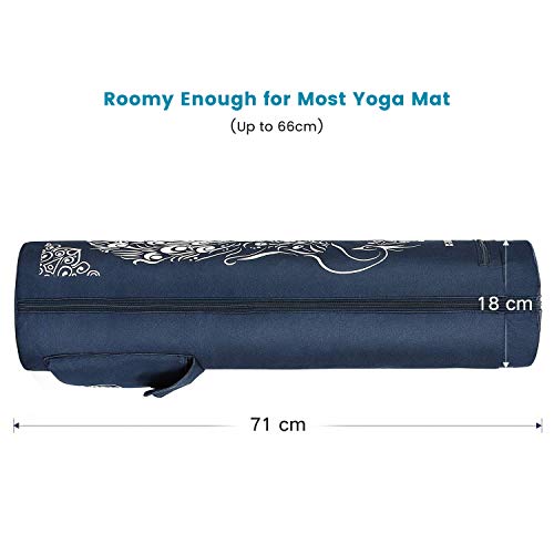 Gonex Yoga Mat Bag, Yoga Mat Carrier Full-Zip Exercise Yoga Mat Carry Bag for Women Men with 2 Multi-Functional Storage Cargo Pockets Extra Wide Adjustable Shoulder Strap - Image 4