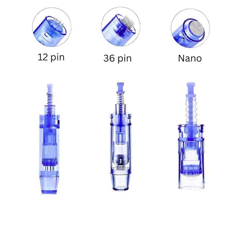 Kostech dr Derma Pen Ultima A6 36 Pins Cartridges Needle - Healthy Care Derma Pen Ultima A6 Electric Micro Needle Pen Bayonet Replacement Parts 0.25 mm - (Pack of 5) - Image 3