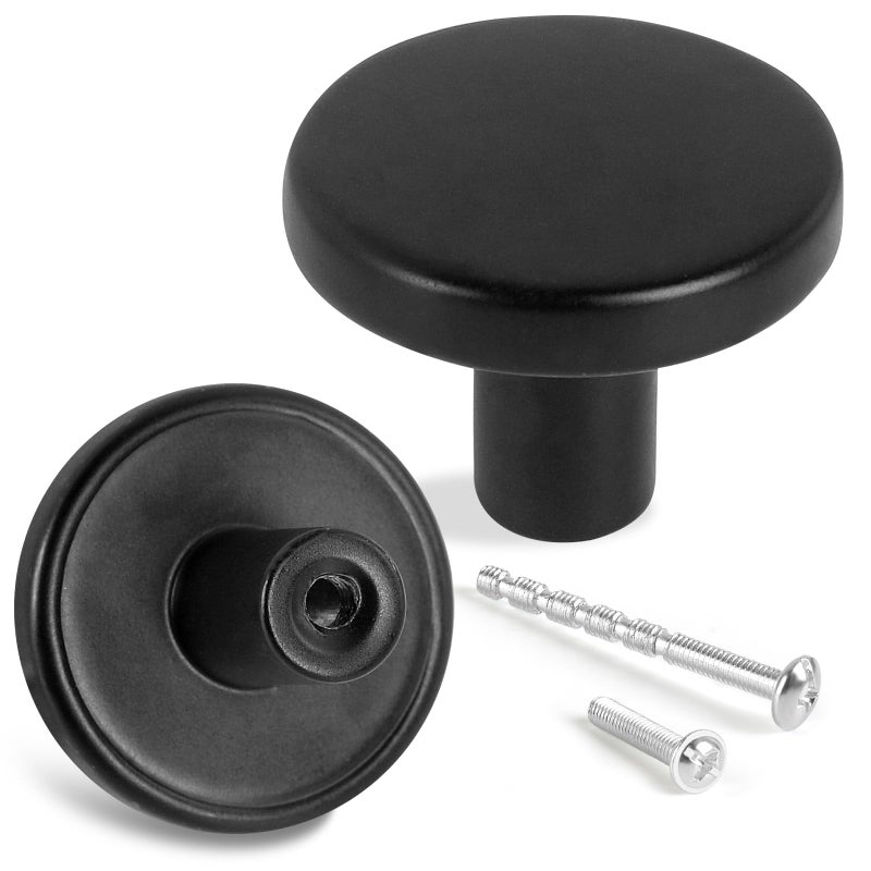 Romeda 12 Piece Drawer Knobs, Black Cabinet Knobs with Screw, 30mm Drawer Pulls for Dresser, Kitchen, and Cabinet Drawers - Image 5