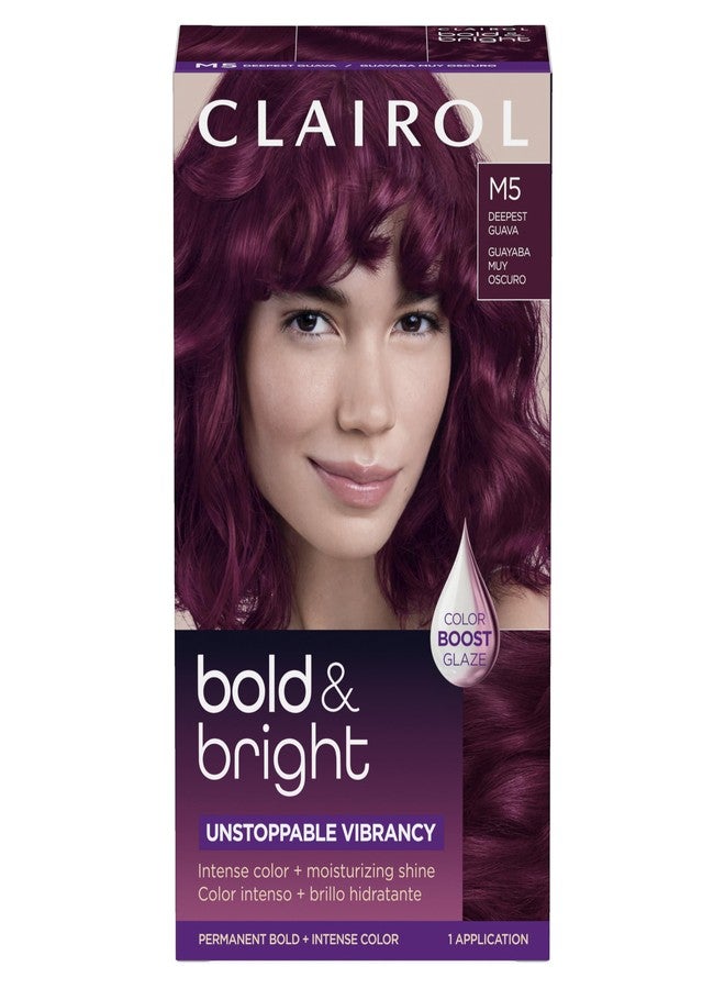 CLAIROL صبغة شعر دائمة جريئة ومشرقة من كليرول، لون شعر غواما الأعمق M5، عبوة 1 - Image 1