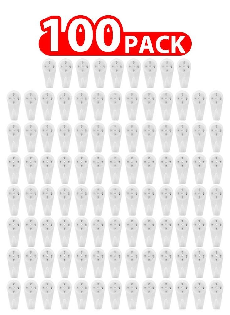 MARGOUN 100 Pack For Concrete Wall Hanging Hooks with Invisible Nails Large  - Image 1