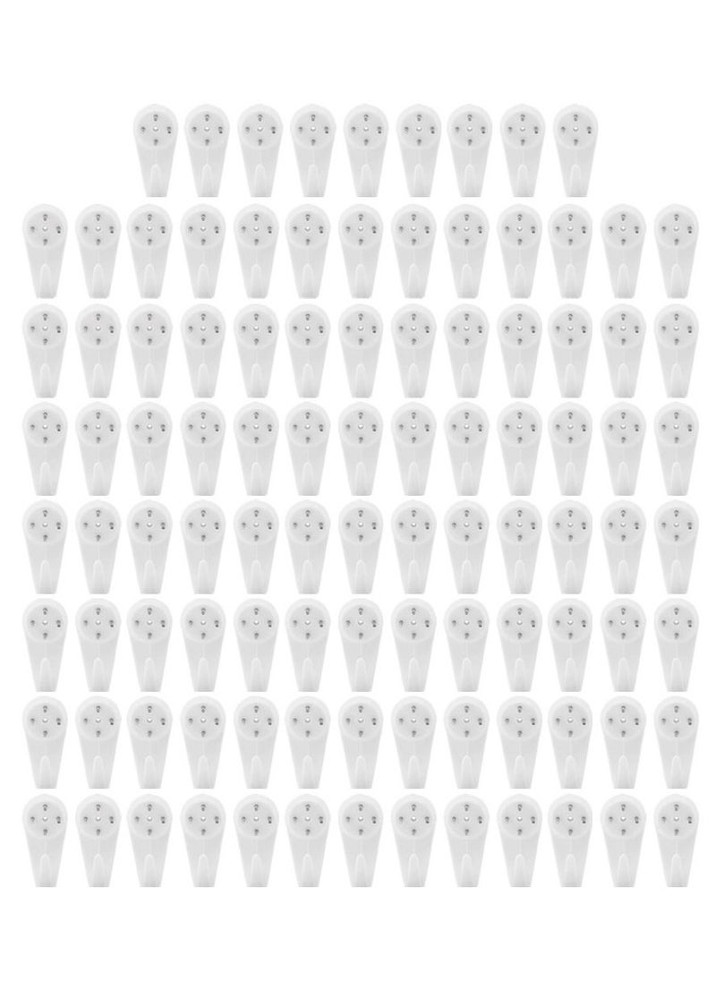 MARGOUN 100 Pack For Concrete Wall Hanging Hooks with Invisible Nails Large  - Image 2