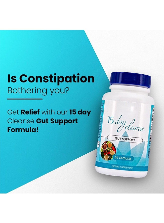 Ocean 15 Day Cleanse Gut and Colon Capsules 30 Capsules, Advanced Gut Cleanse, Improve Digestion, Reduces Belly Fat, Vegan Friendly Dietary Supplement - Image 2