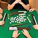 DigNew Wooden Mahjong Racks Set with Detachable Magnetic Pushers 4 Racks 4 PushersIncludes 3 Dice 2 Chip Packs Carry Bag Sturdy Portable Family Game Night Set - Image 4