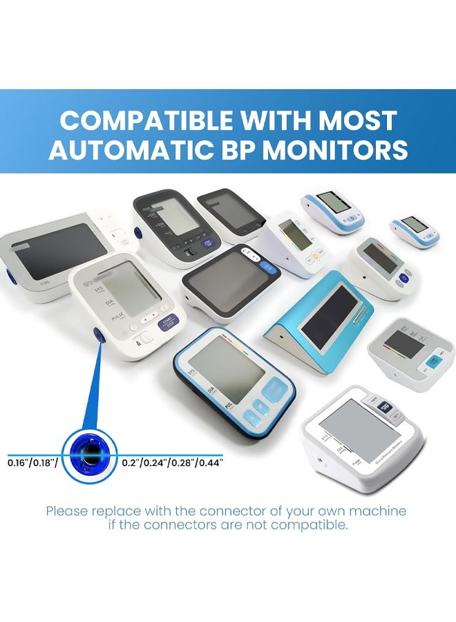 Blue Large Blood Pressure Cuff,  (22-52CM) BP Cuff Compatible, Replacement Cuff for Adult Big Arms，1Connectors （4.6mm), Cuffs Only - Image 3