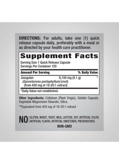 Piping Rock Ashwagandha Capsules 4500Mg ; 120 Count ; Concentrated Root Extract ; With Black Pepper ; Herbal Supplement ; Nongmo Gluten Free  - Image 2