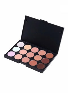 15-Colour Concealer Makeup Palette Set Multicolour ,Colour Professional Foundation Concealer Palette,For dark circles, lines, contouring and uneven skin tone
