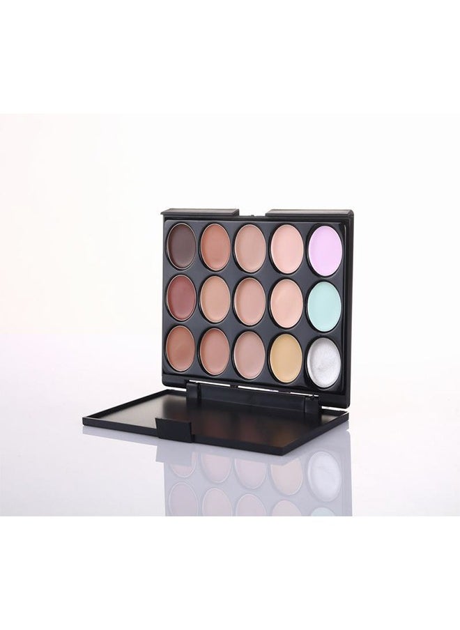 OCHEAL - 15-Colour Concealer Makeup Palette Set Multicolour ,Colour Professional Foundation Concealer Palette,For dark circles, lines, contouring and uneven skin tone - Image 1
