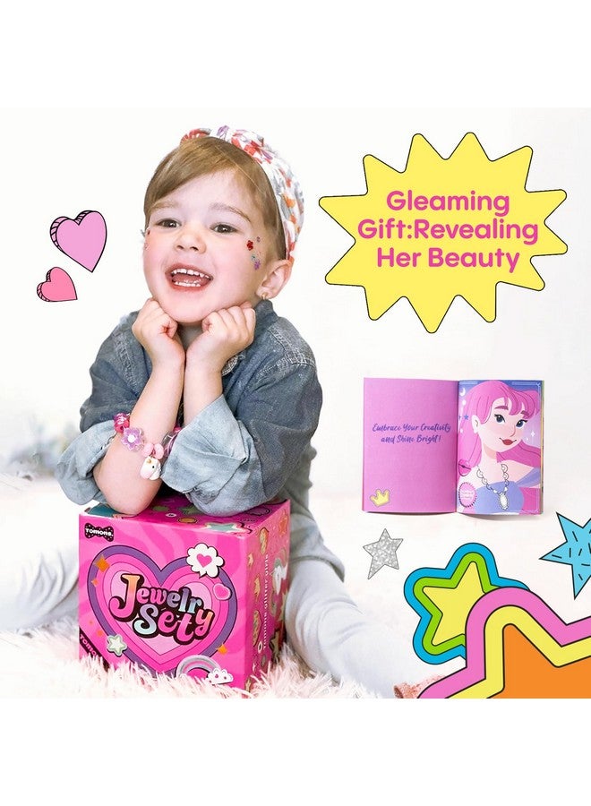 تومونس مجموعة صنع الأساور للفتيات من سن 6 إلى 12 عامًا، تلهم الإبداع والخيال، مجموعة صنع المجوهرات - هدايا حرفية فريدة لأعياد الميلاد والكريسماس للفتيات من سن 6 إلى 7 سنوات - Image 4