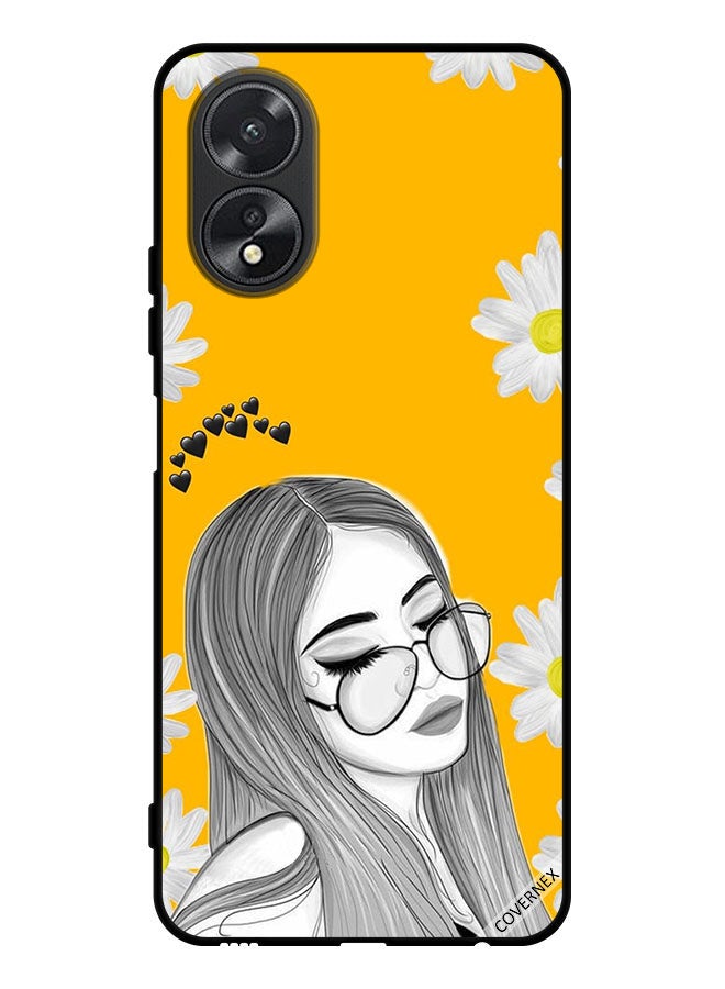 Covernex Protective Case Cover For Oppo A38 Glasses Girl Art - Image 1
