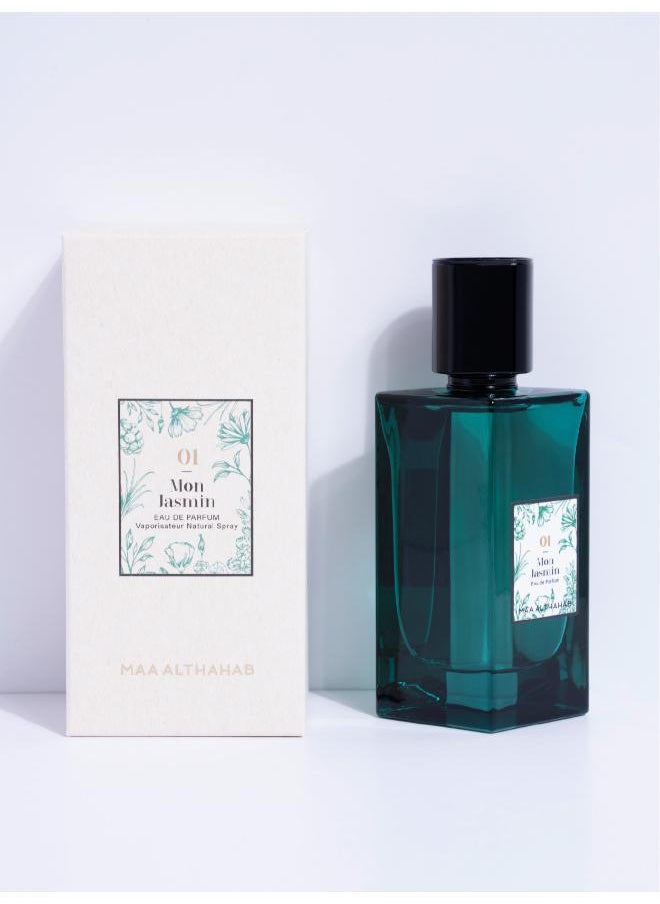 Maa Althahab - MAA ALTHAHAB | Mon Jasmin EDP | Long-Lasting & Elegant Floral Scent | 75 ML | For Women Who Embrace Grace & Timeless Beauty - Image 1