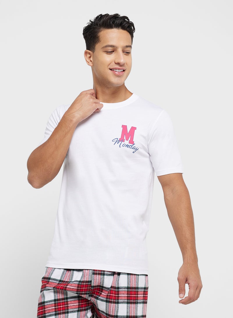 Seventy Five T-Shirt & Check Shorts - Image 3