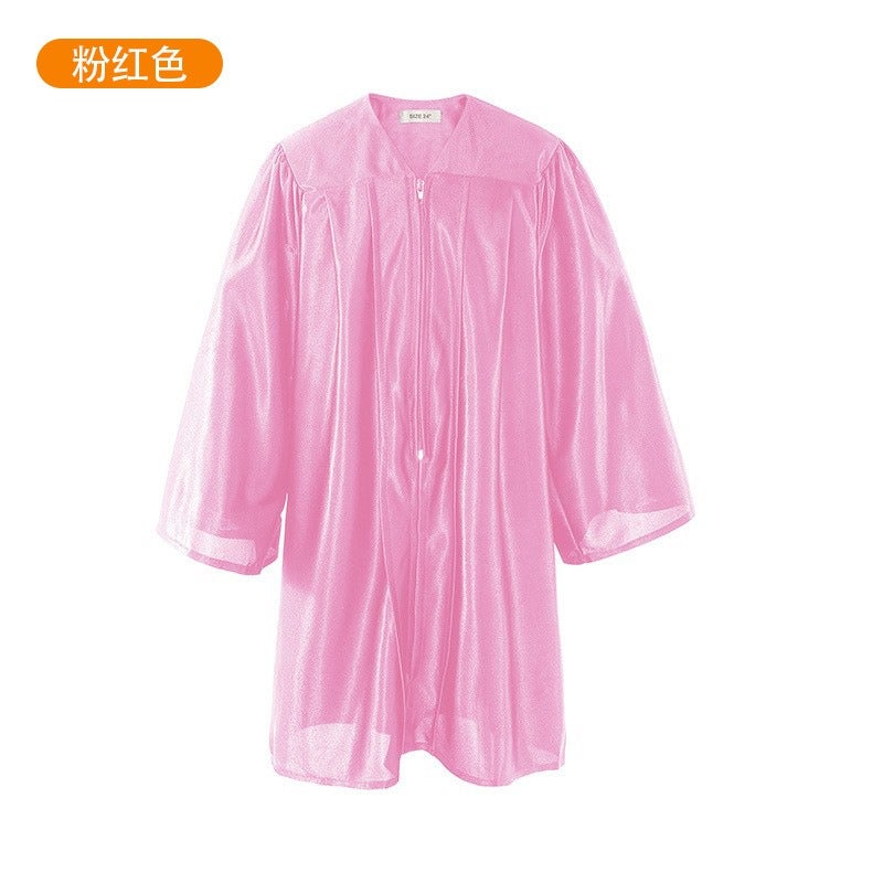 Jing Zhe Rui 2026 New Kids Graduation Gown Set with Cap - Kindergarten Elementary School Ceremony Dress, Knit Fabric, Unisex, Sizes 21-36 - Image 1