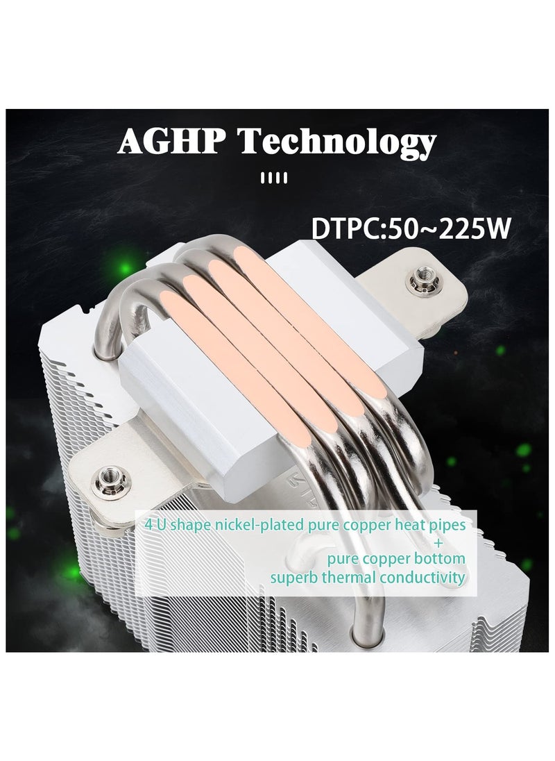 Thermalright Assassin X120 Refined SE CPU Air Cooler, 4 Heat Pipes, TL-C12C PWM Fan, Aluminium Heatsink Cover, AGHP Technology, for AMD AM4/AM5/Intel LGA 1150/1151/1155/1156/1200/1700 (AX120 R SE)  - Image 3