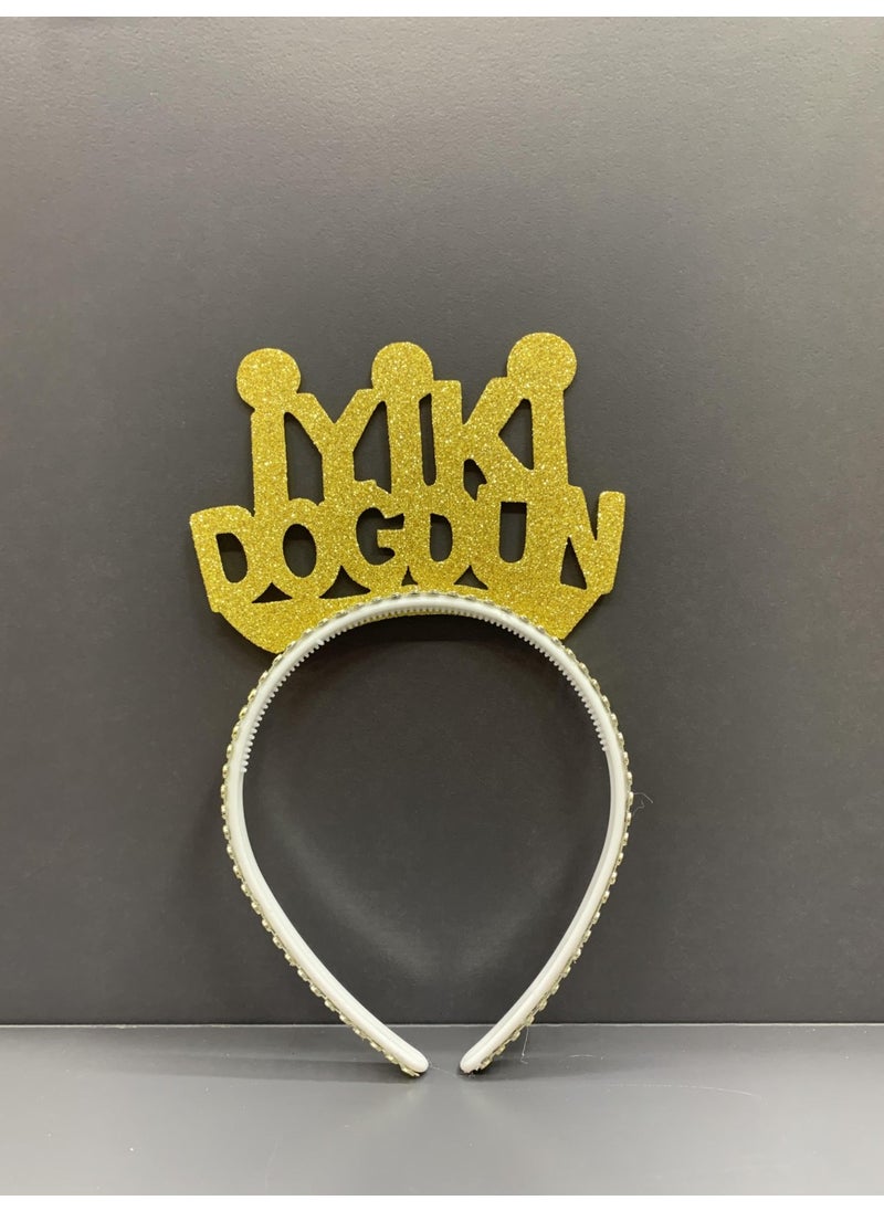 My Party Ready Happy Birthday Gold Eva Party Crown 