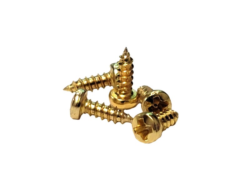 C. B. Gitty 100pc. #2 x 1/4" Gold Phillips Round-Head Wood Screws - Image 5