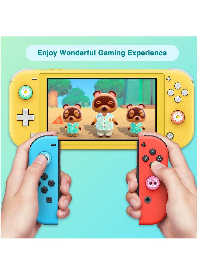 واي آند دي Thumb Grip Covers for Switch, 8 Pack Non-Slip Silicone Gamepad Rocker Caps Cute Soft Protective Keys Nintendo Switch and Lite, Joy-Con Controllers  - Image 4