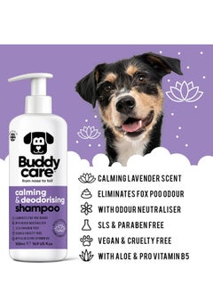 Buddy Calming and Deodorising Dog Shampoo by Buddycare Lavender Scented With Aloe Vera and Pro Vitamin B5 500ml  - Image 4