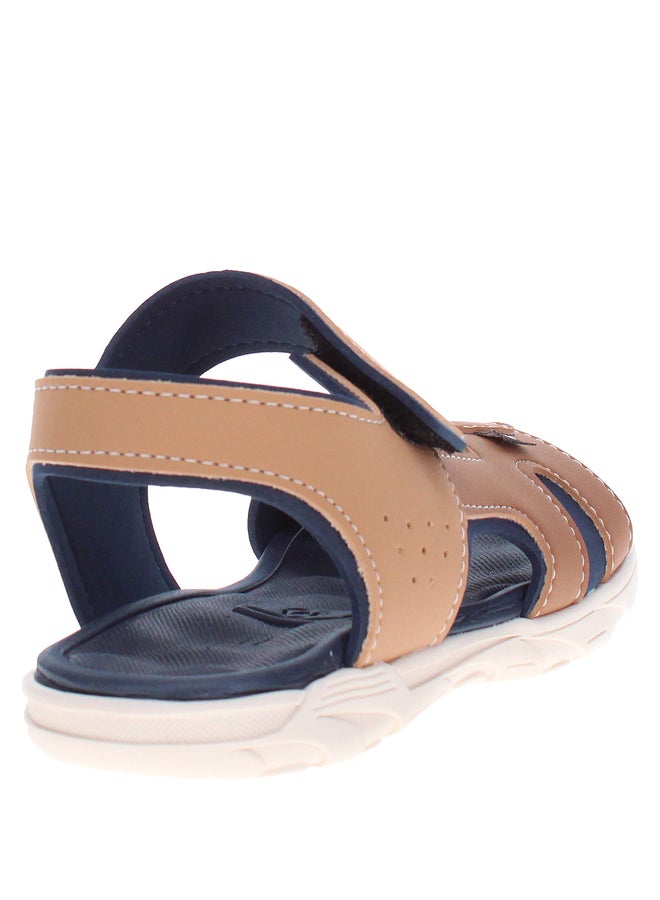 MOLEKINHO Back Strap Flat Sandals with Hook and Loop Closure - Image 3