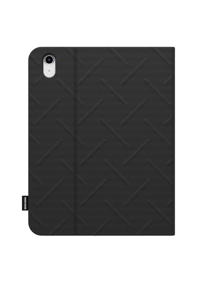 JUNO Case for iPad 11th Gen 11" (A16) with Foldable Stand & Built-in Pencil Holder – black