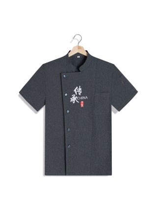 Chef Overalls Short Sleeve Men's Spring and Summer Breathable Kitchen Restaurant Baking Hot Pot Catering Staff after Clothes for - pzsku/Z06942F836D79E61531CEZ/45/1747102469/cb5b8e75-27c9-449d-90f1-e67eb2b45af7