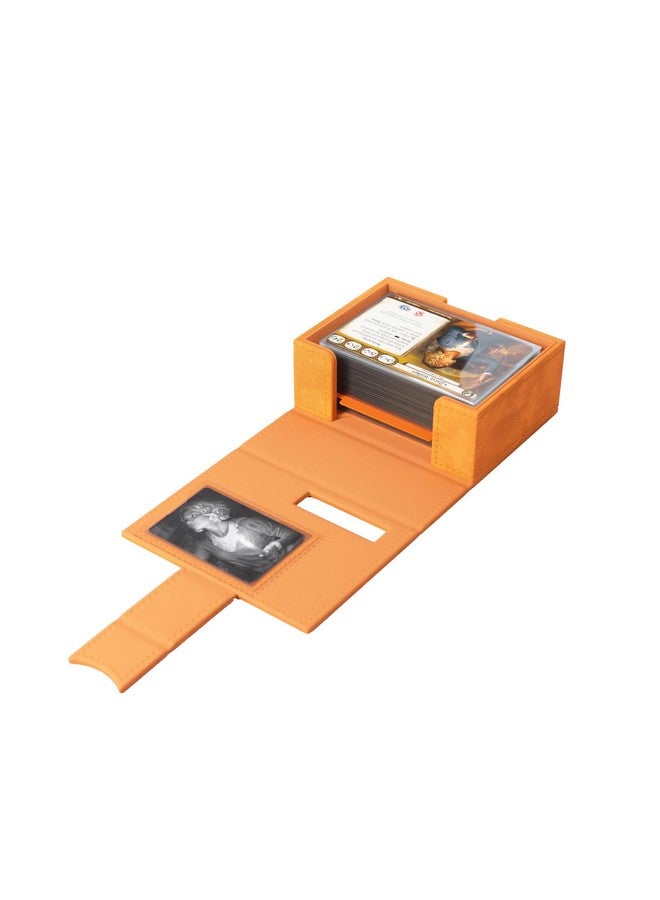 Gamegenic Arkham Horror Investigator Deck Tome - Premium Deck Box for Arkham Horror: The Card Game, Holds a Full Investigator Deck, Seeker - Orange Color, Made - Image 5