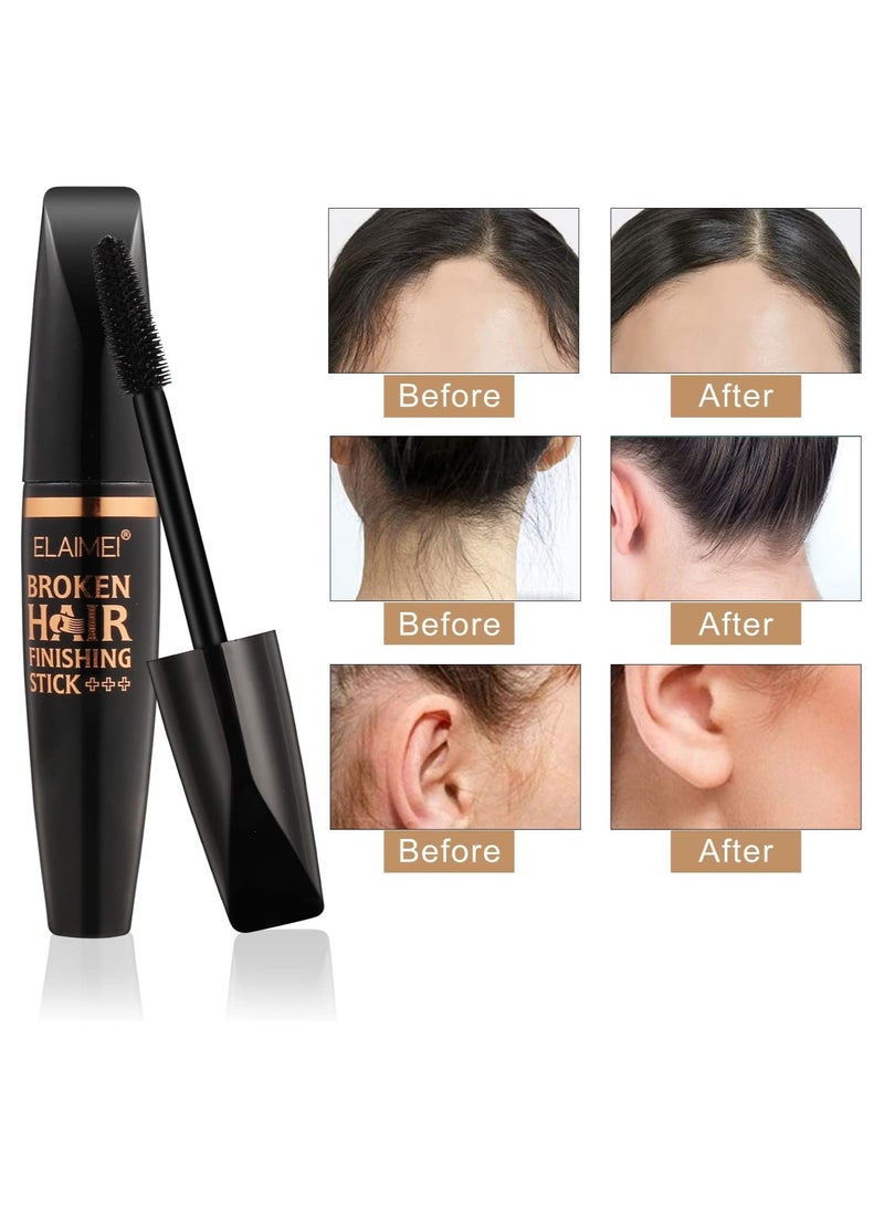 SOLARAE Hair Finishing Stick, Broken Hair Finishing Cream Hair Styling Wax Stick, Hair Mascara Styling Gel Refreshing Not Greasy Fixing Bangs Stereotypes Cream for Girls Women, 25ML (3PCS) - Image 4